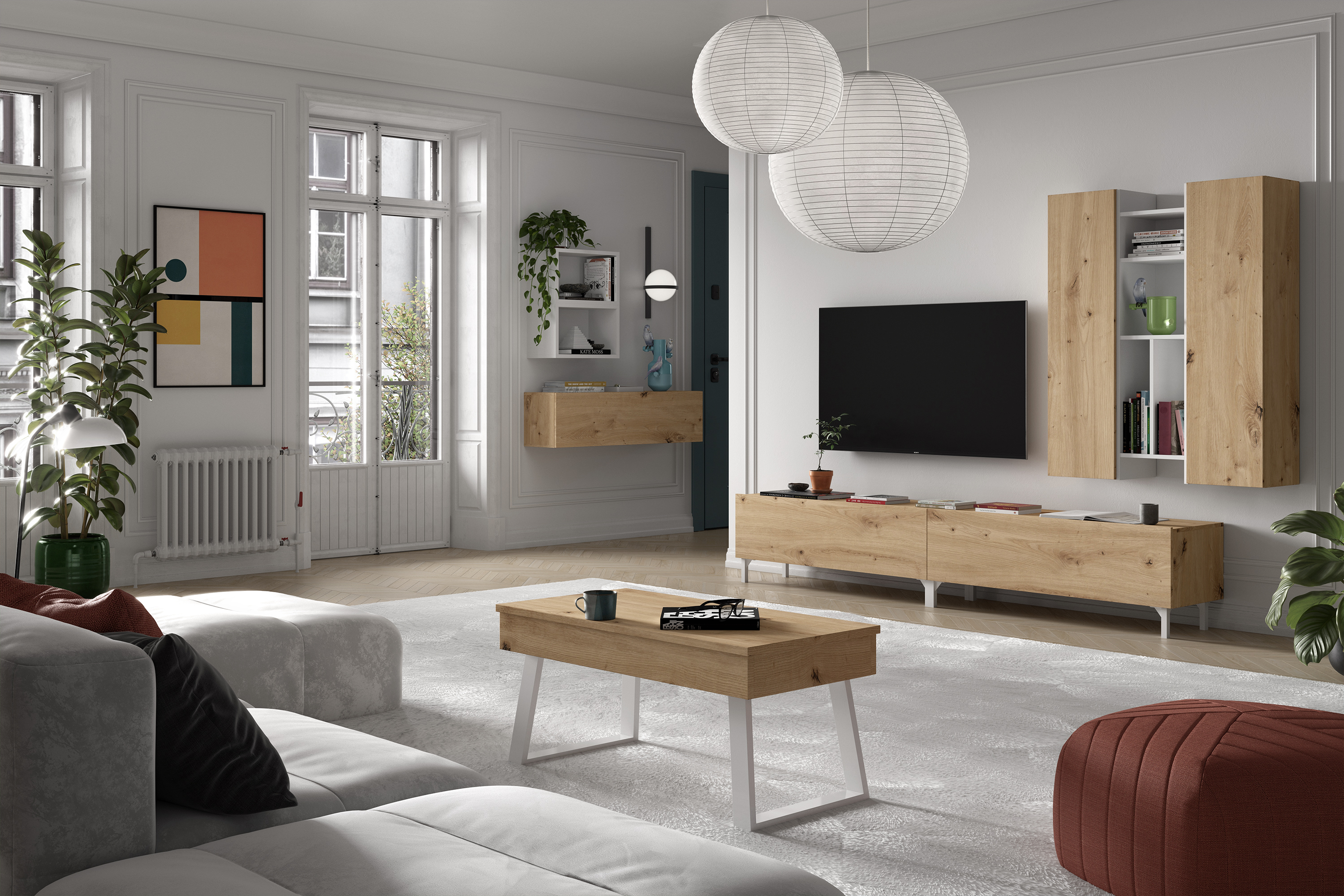 Mueble salón modelo Block 443