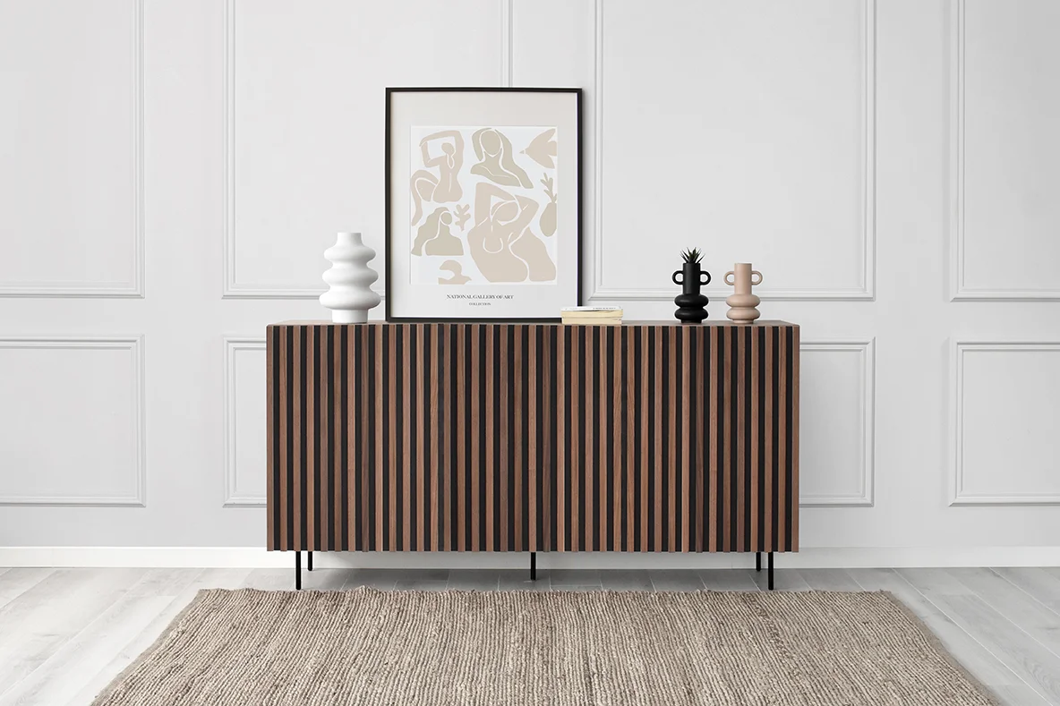 Aparador Diseño Nórdico Treverk Nogal