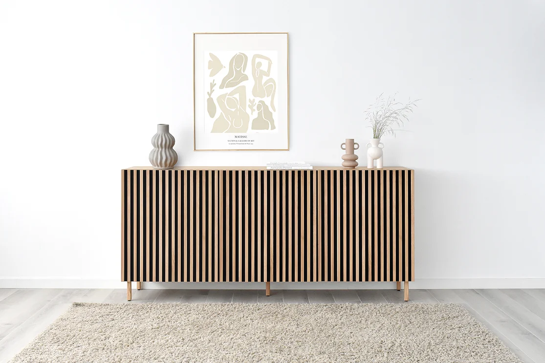 Aparador Diseño Nórdico Treverk Roble