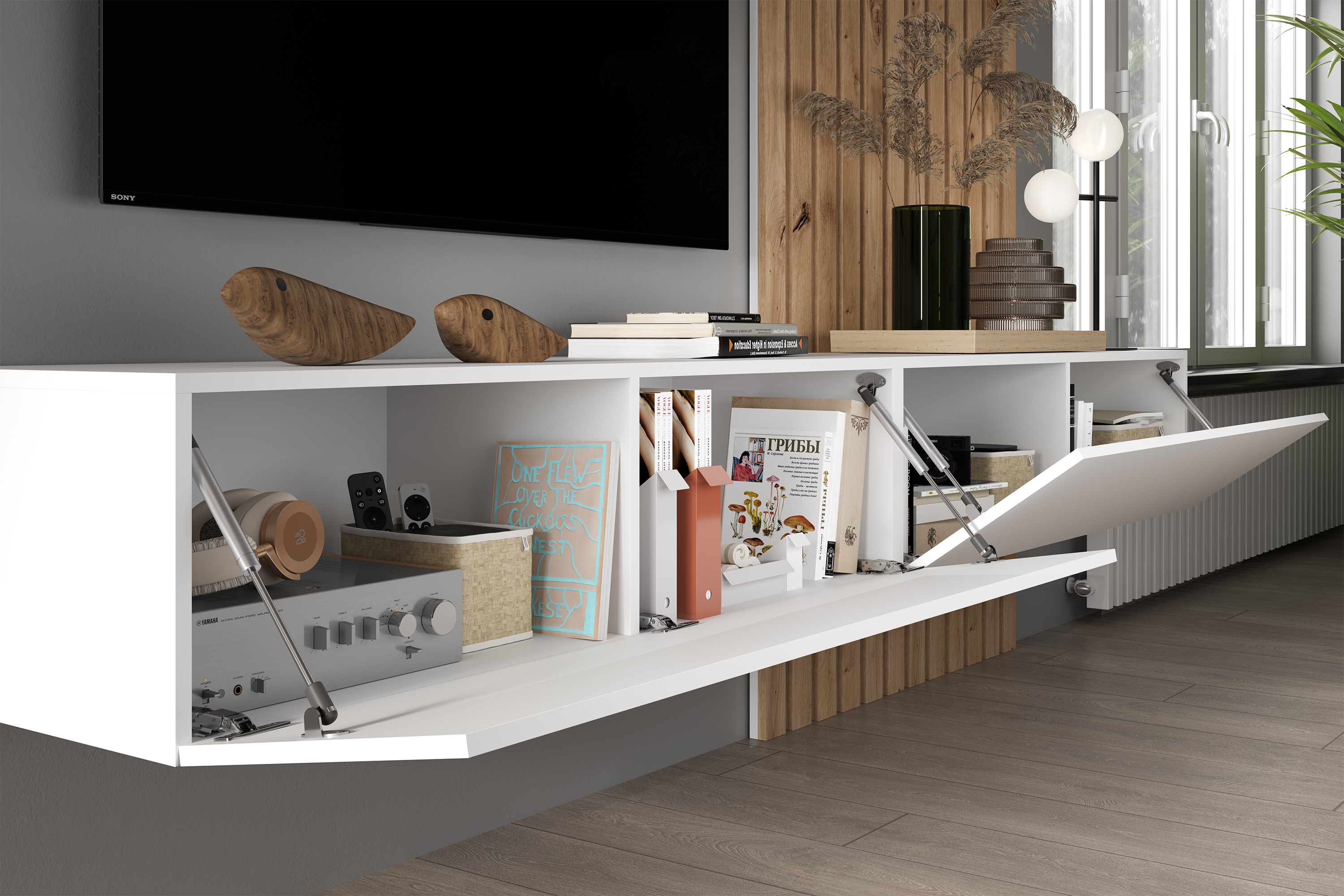 Alternative view of Mueble salón modelo Block 411