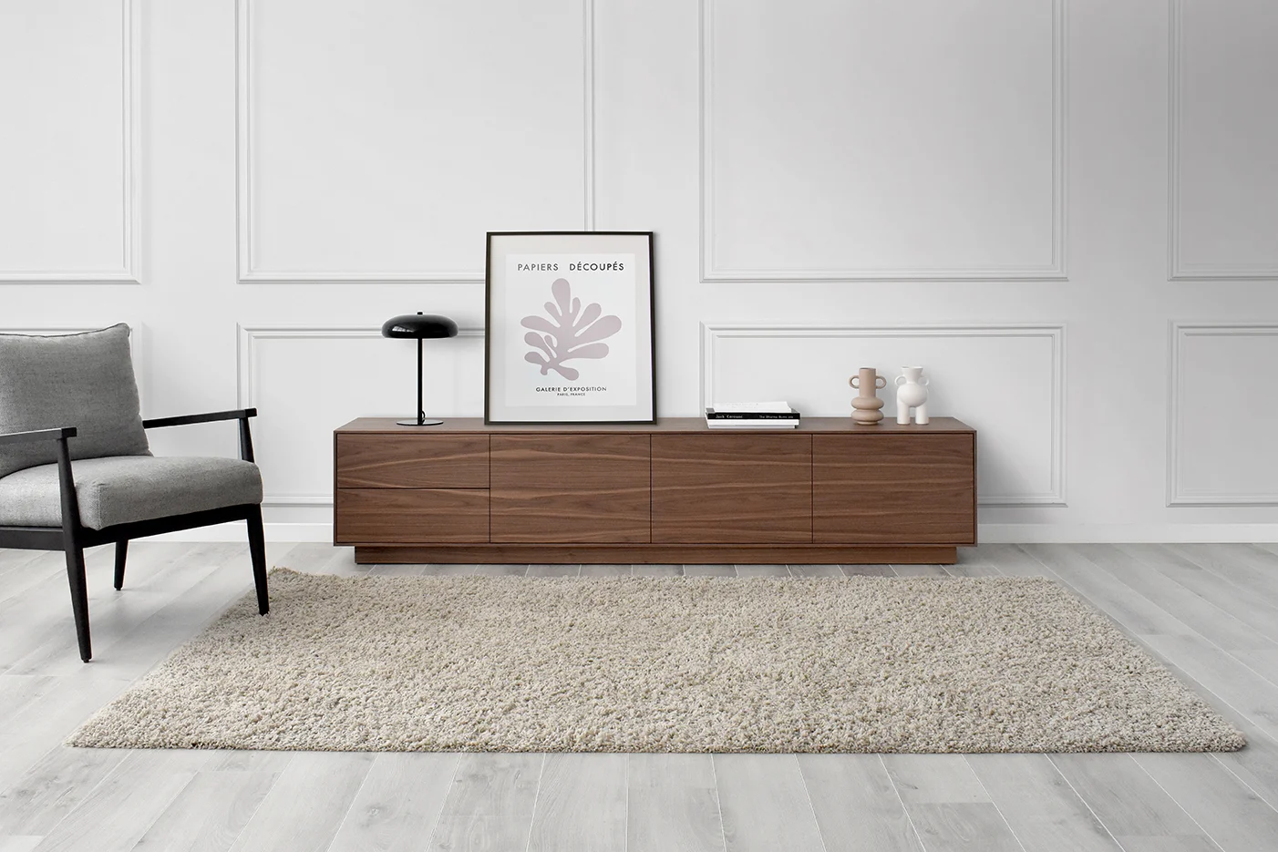 Mueble tv Diseño Nordic Nogal