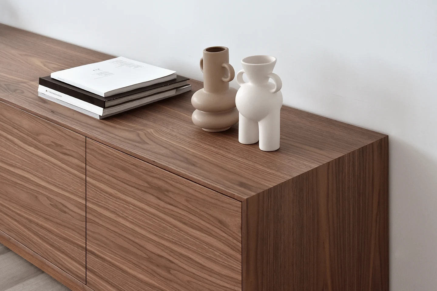 Alternative view of Mueble tv Diseño Nordic Nogal