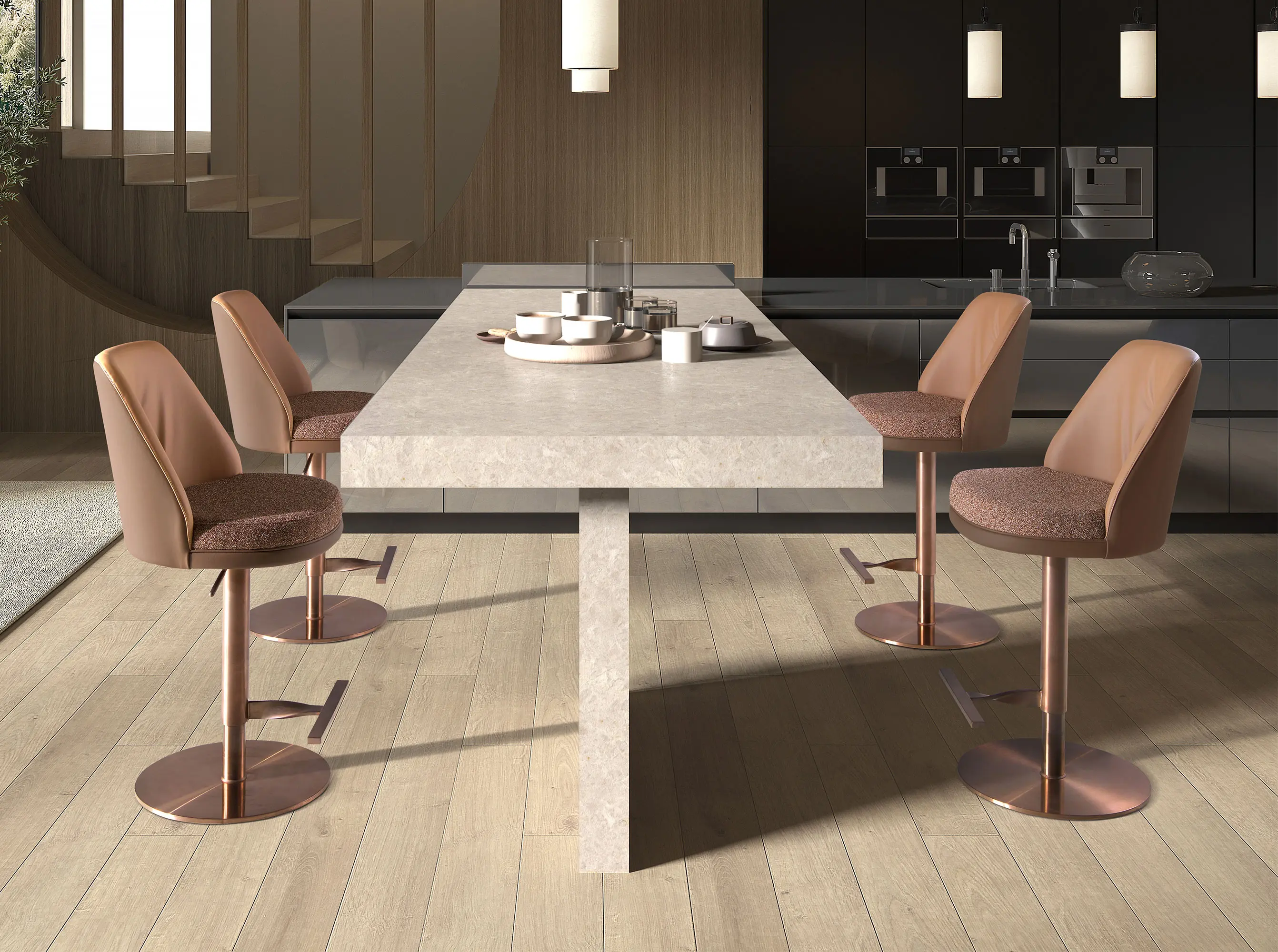 Taburete de Diseño Italiano Modelo 4227 - Imagen 2