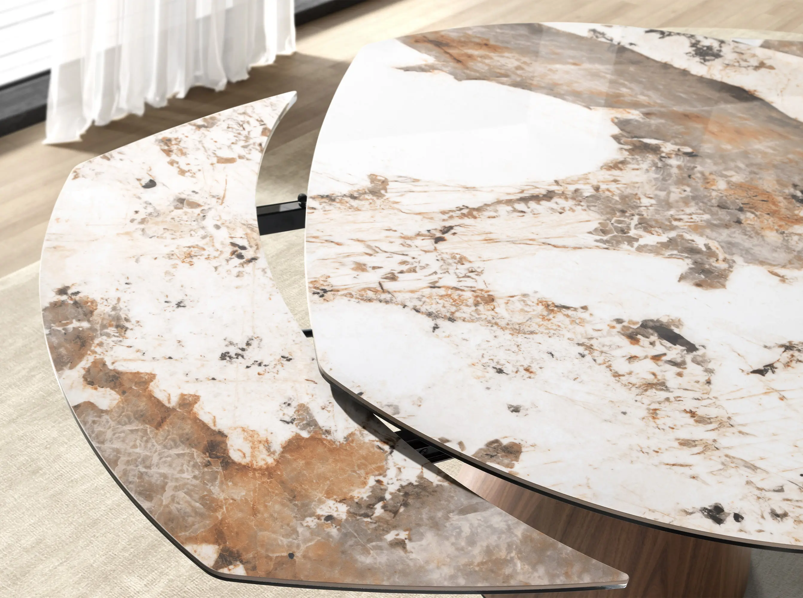 Angel Cerdá – Mesa Comedor Mármol Porcelánico 1187 - Imagen 3
