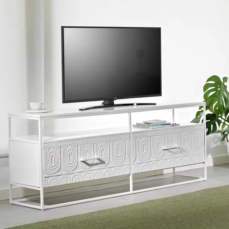 Mueble Tv Delhi Madera Acacia 202