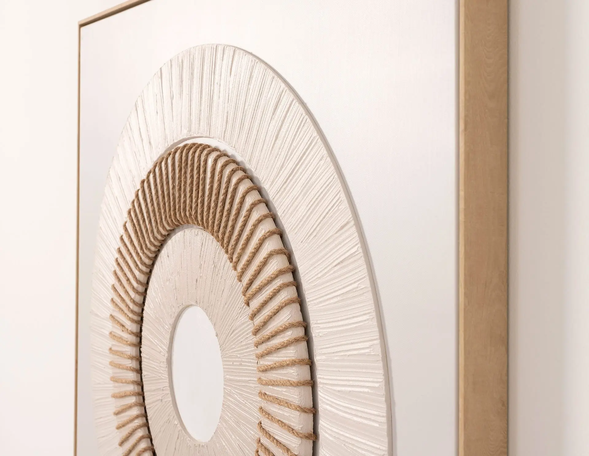 Alternative view of GDECO - CUADRO ÓLEO 100*100 cm MARCO MADERA