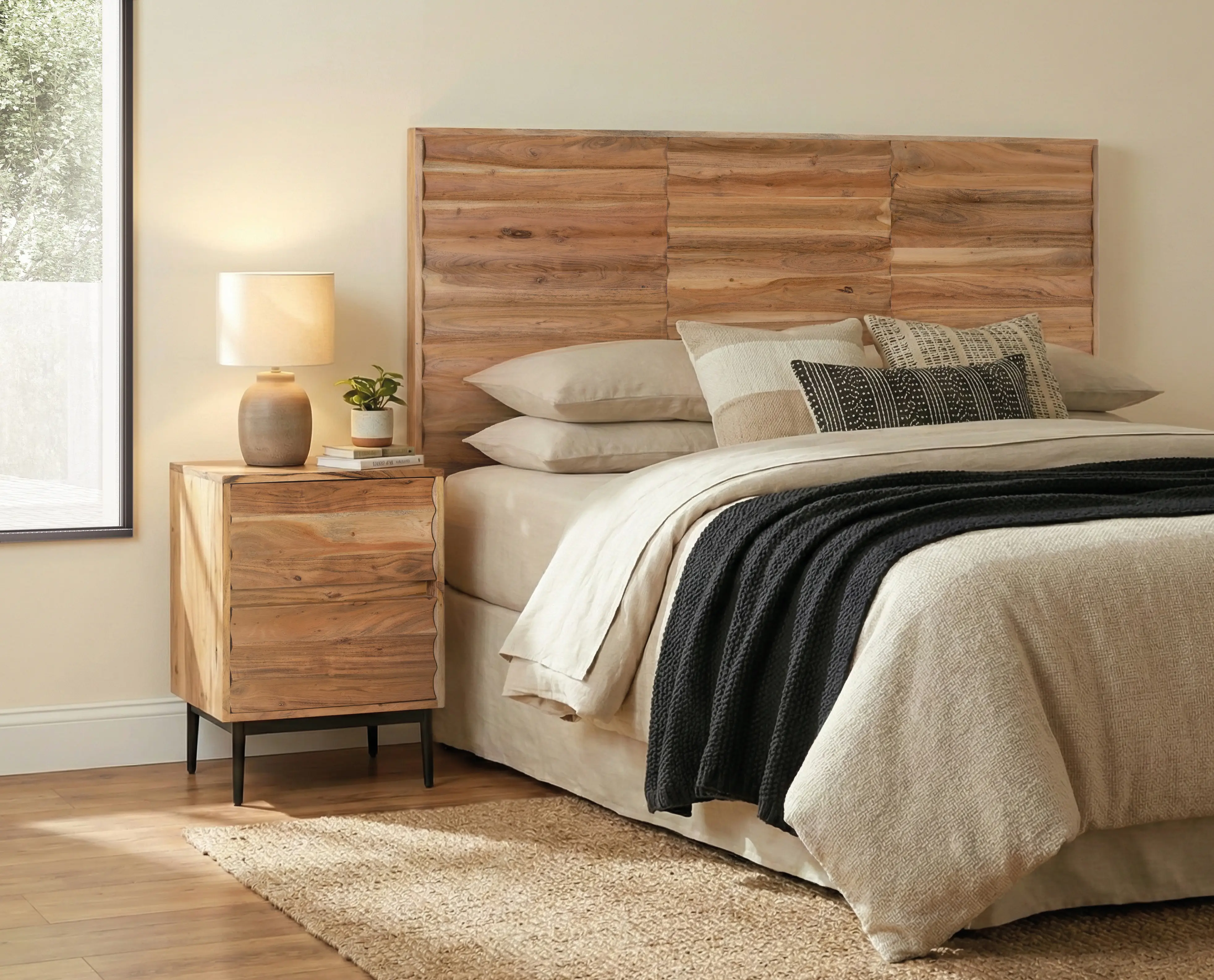 Cabezal Madera de Acacia 2308