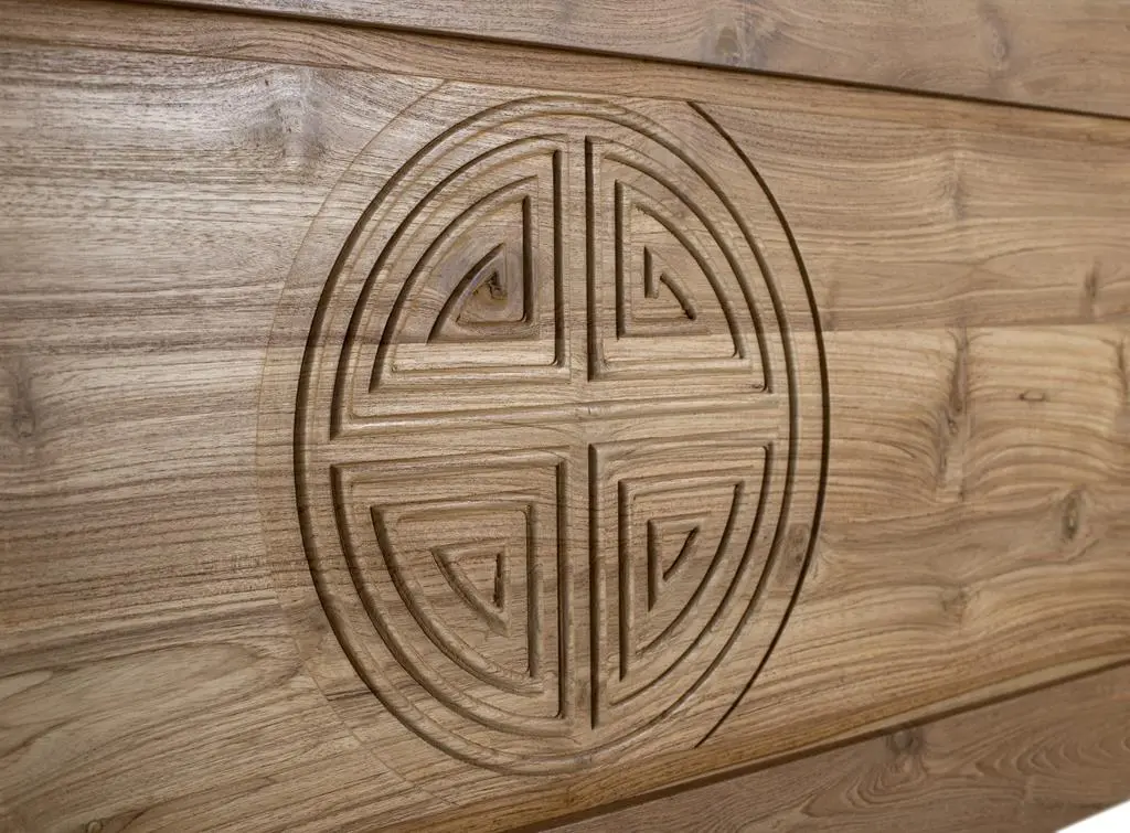 Alternative view of Cabezal Madera de Teca 2318