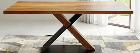 Alternative view of Mesa Comedor Calcuta 3 Madera Acacia