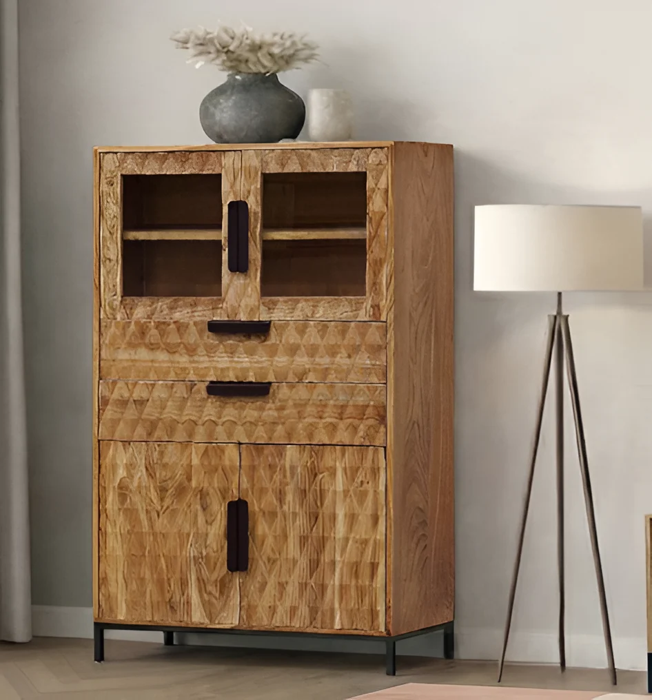 Vitrina Delhi 3 Madera Acacia