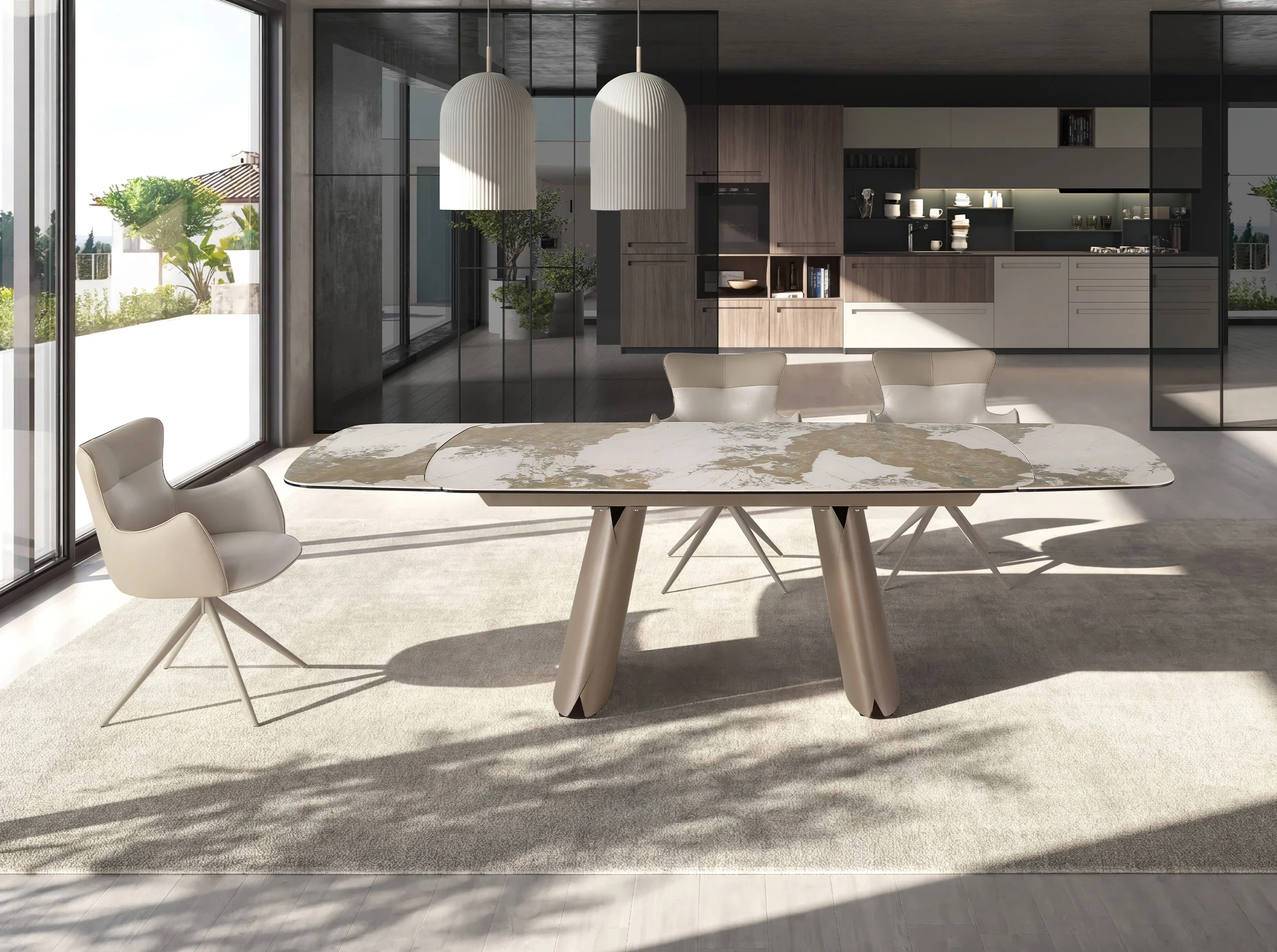 Mesa Comedor de Diseño Italiano 1189 - Imagen 4