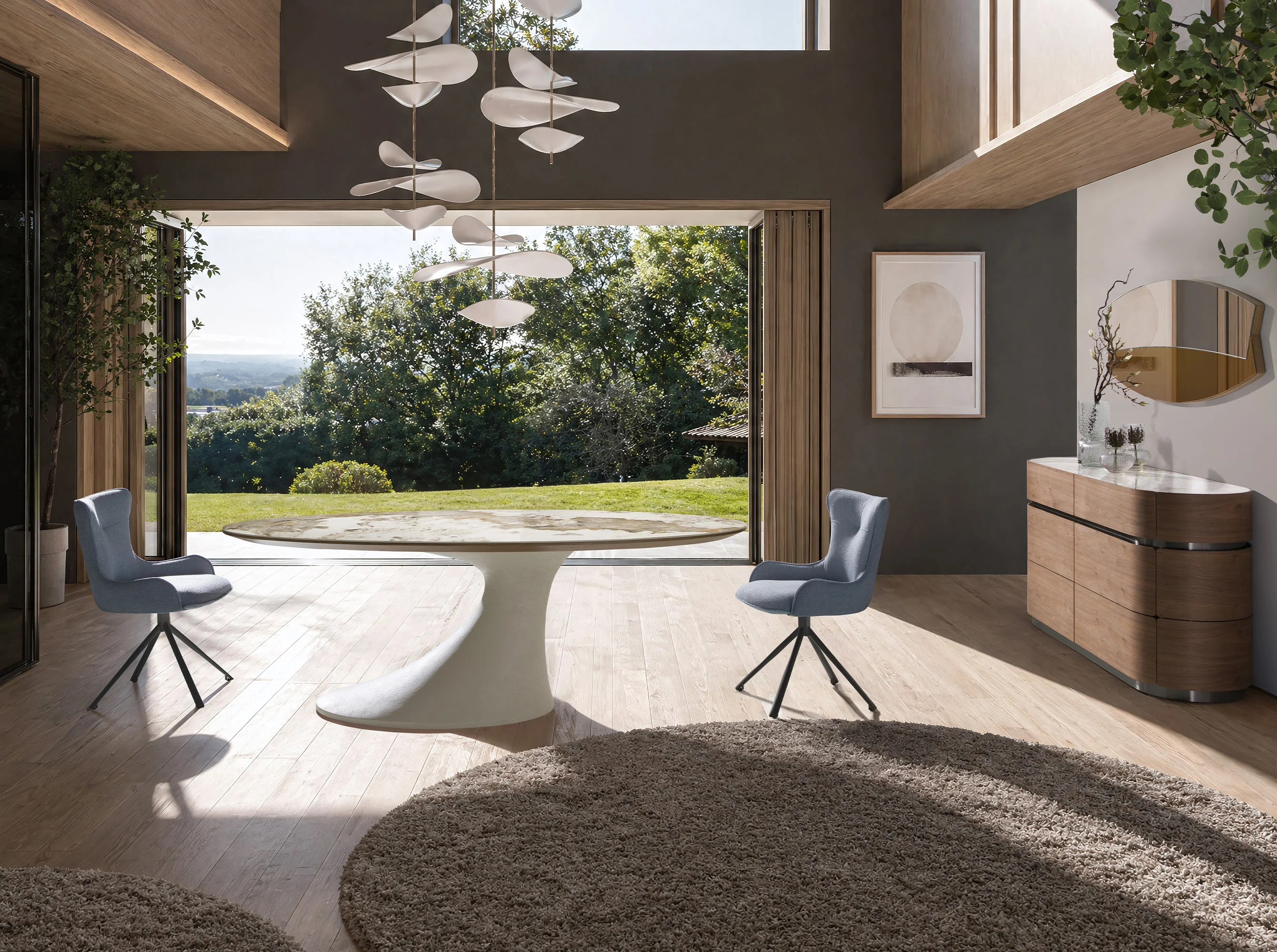 Mesa Comedor de Diseño Italiano 1209 - Imagen 4
