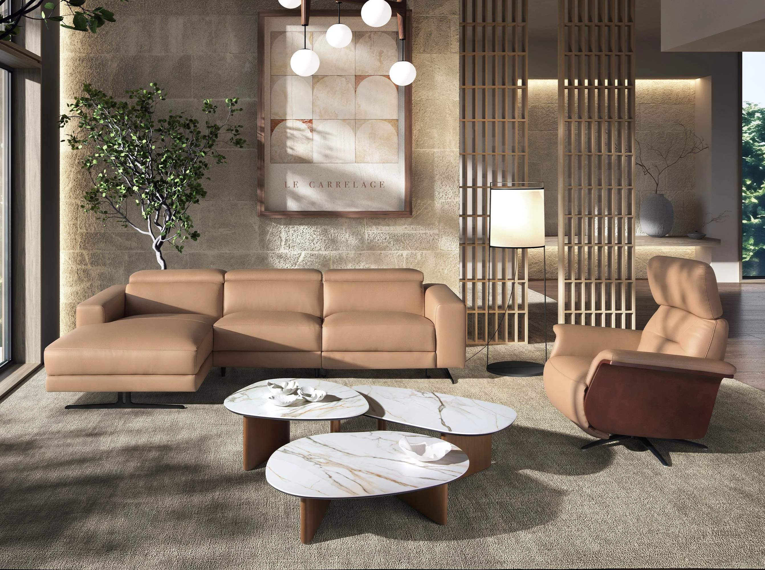 Mesa Centro de Diseño Italiano Modelo 2171 - Imagen 3