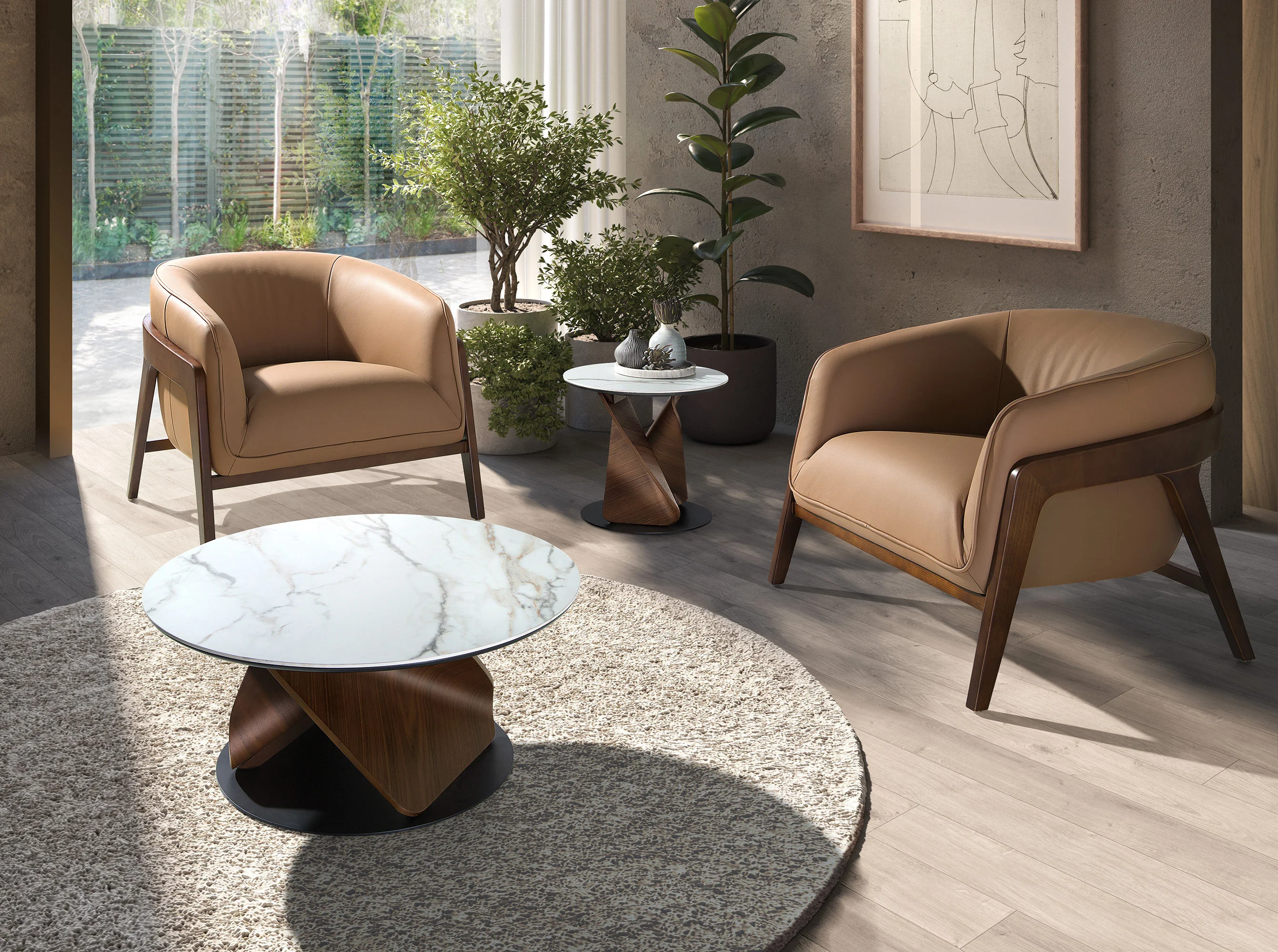 Mesa Centro de Diseño Italiano Modelo 2175 - Imagen 4