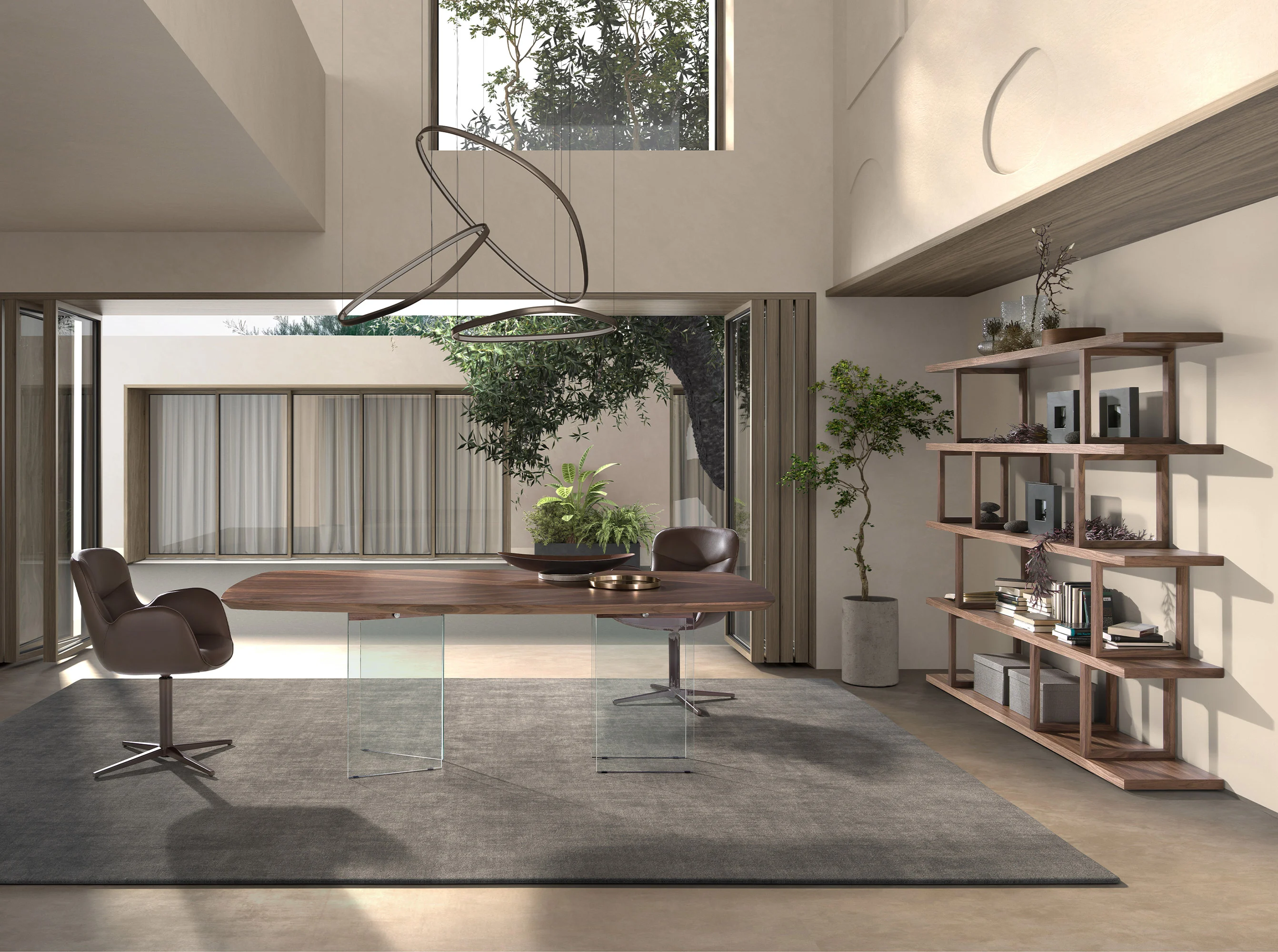Estantería Diseño Italiano Madera Nogal 3294 - Imagen 3