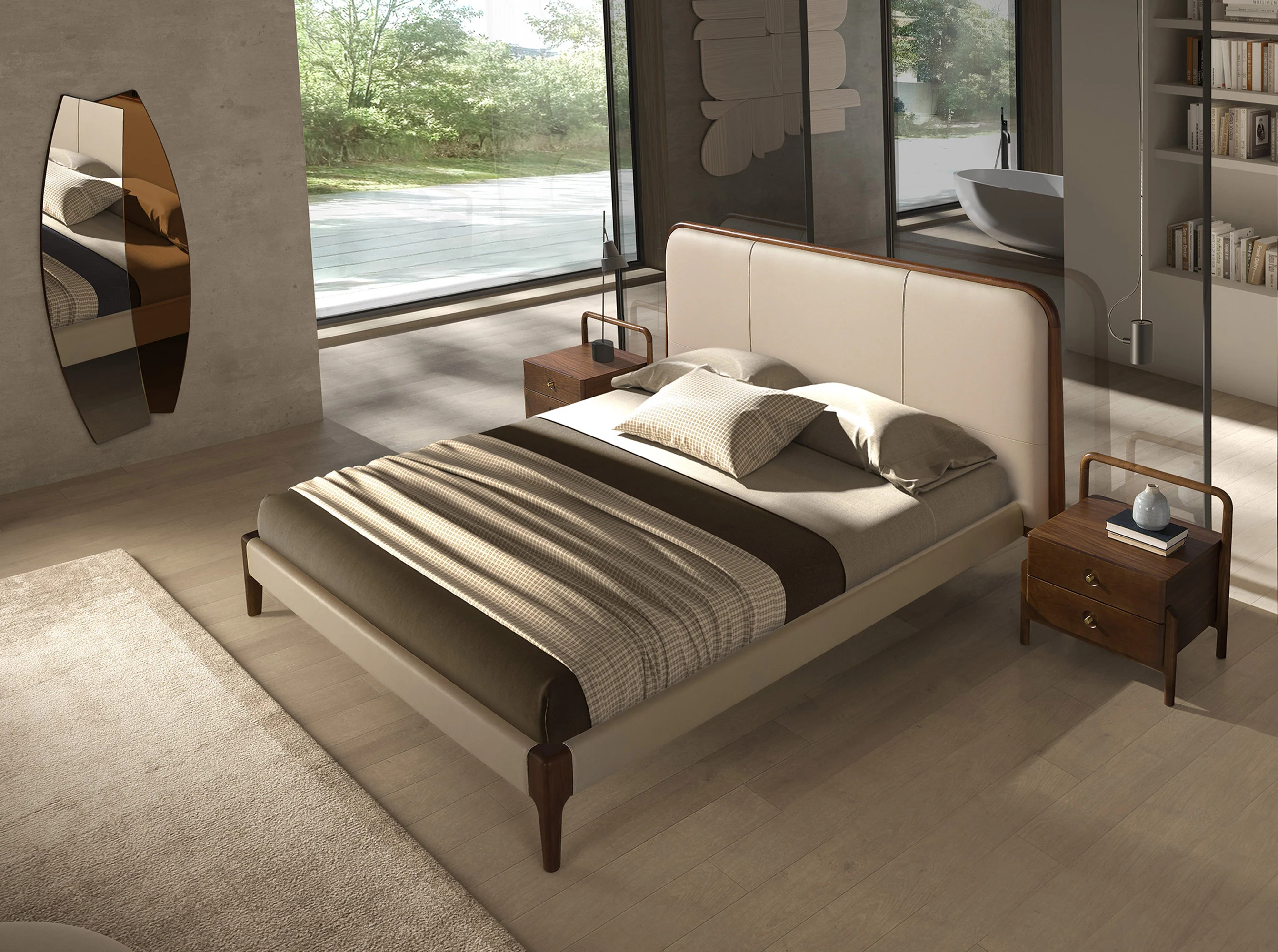 Mesita de Noche Diseño Italiano 7195 - Imagen 3