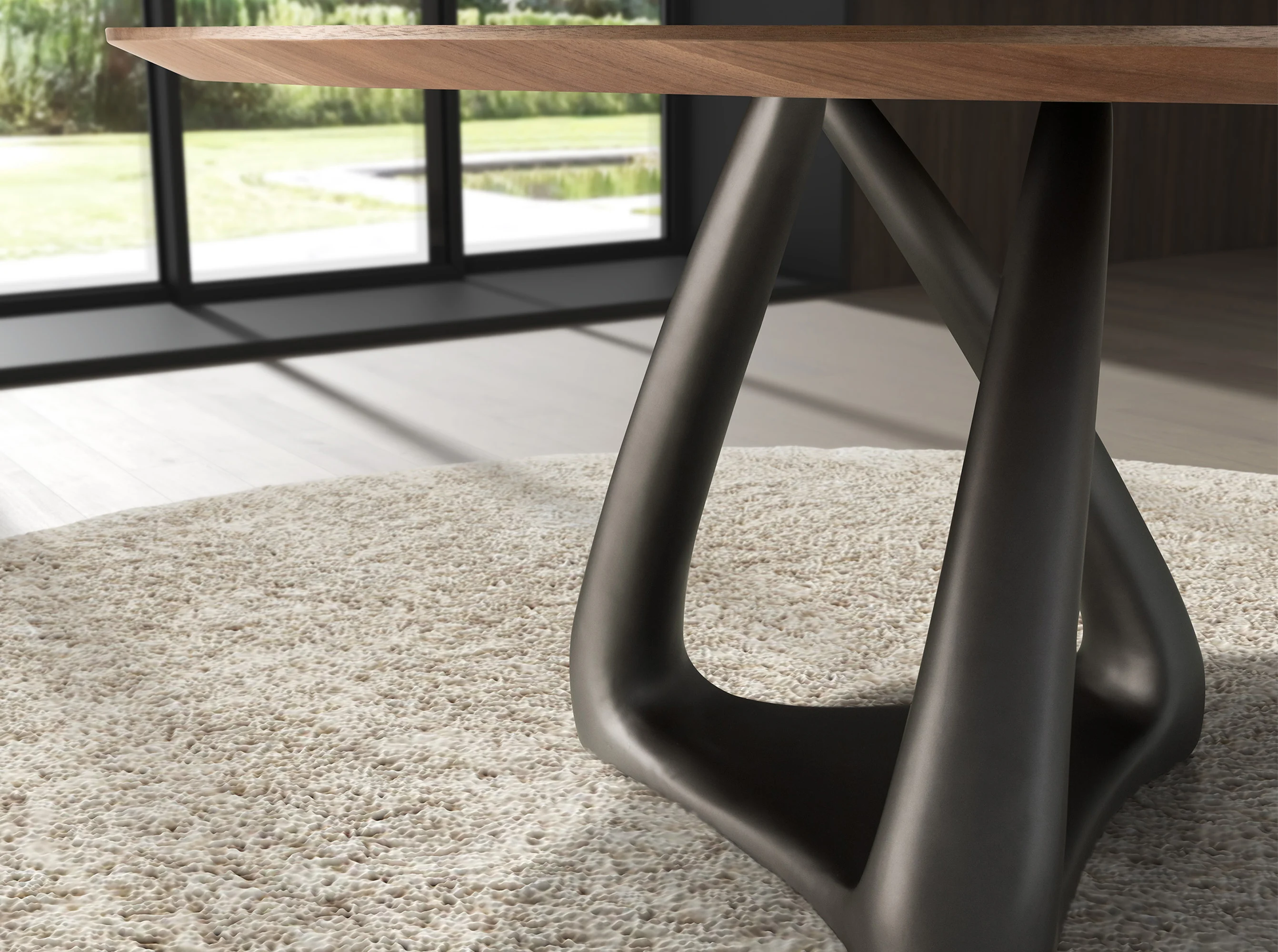 Alternative view of Mesa Comedor de Diseño Italiano 1208 Ø150