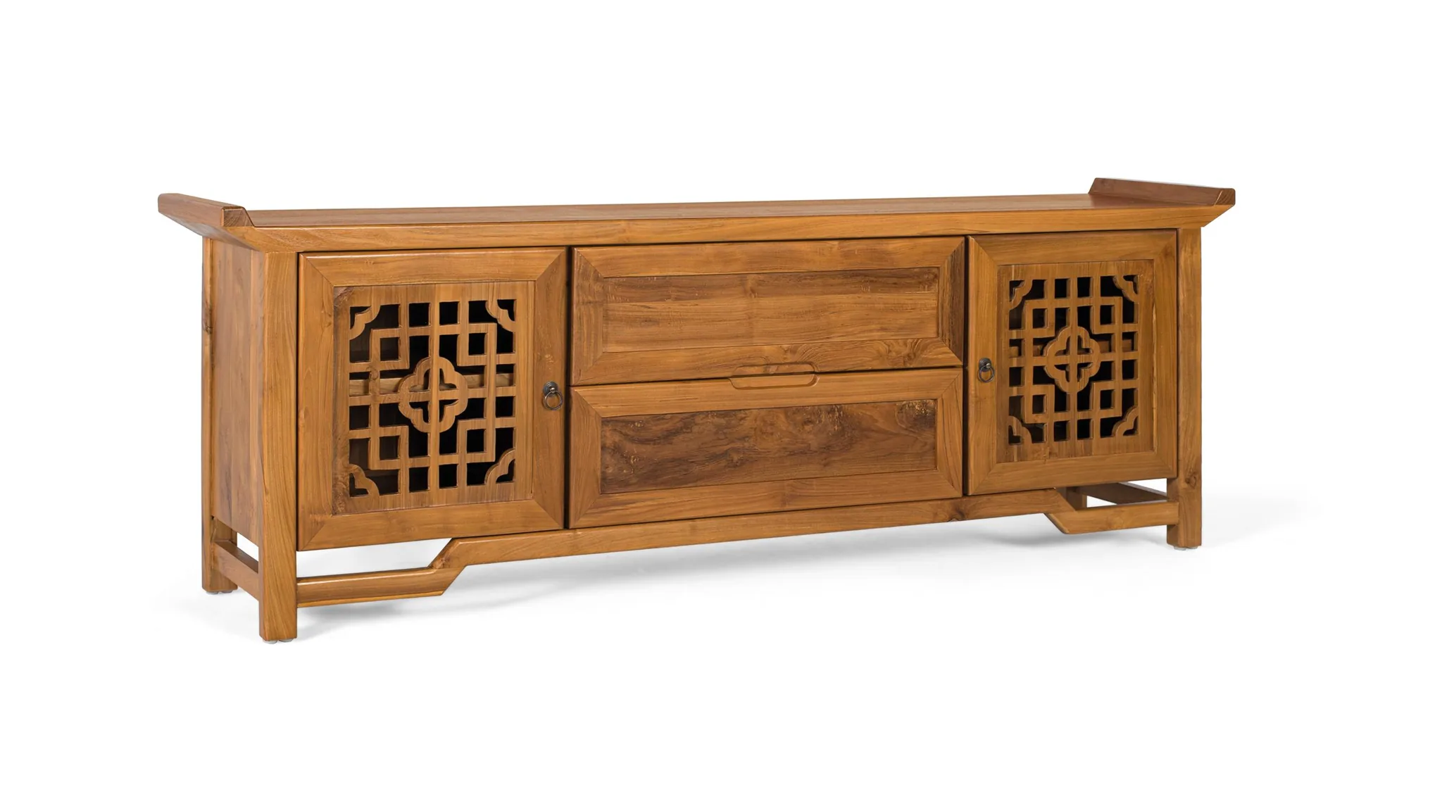 Mueble TV Madera Teca Modelo 2338 - Imagen 3