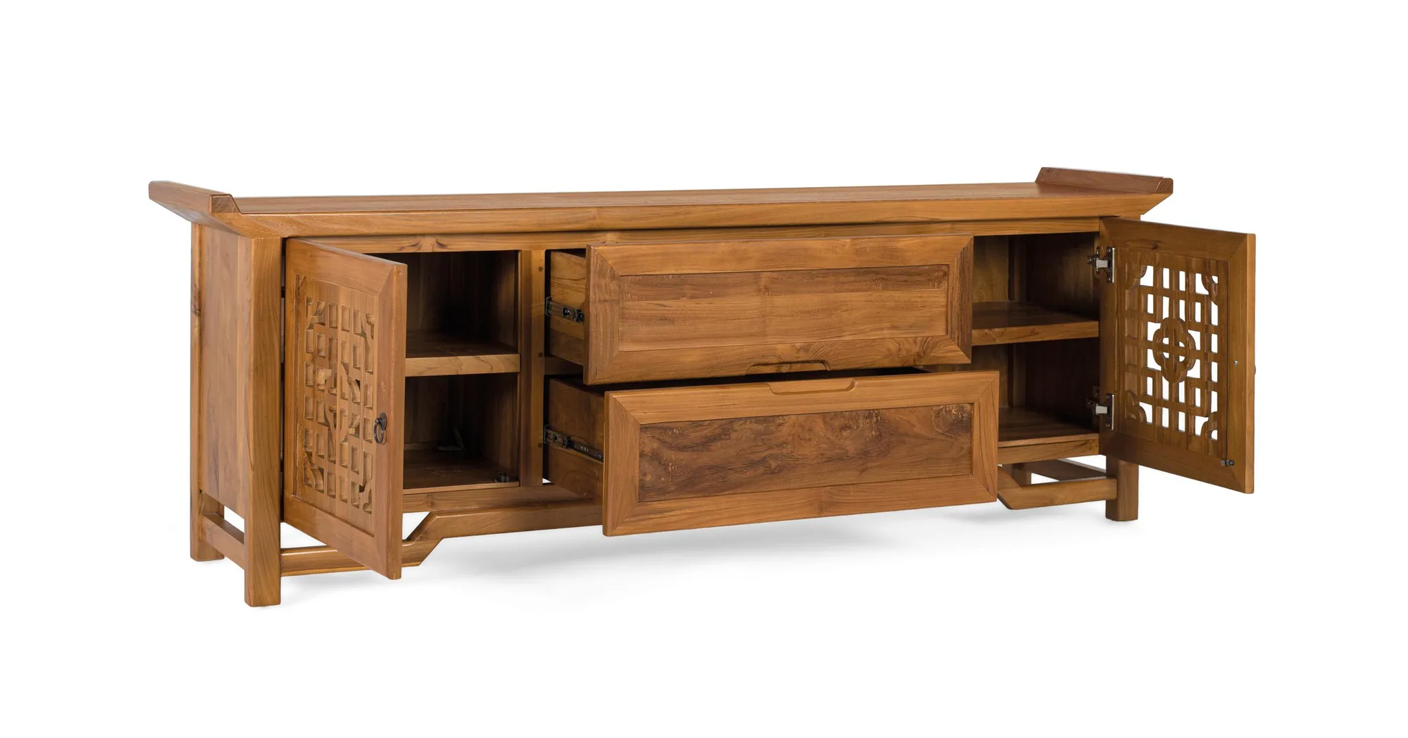 Mueble TV Madera Teca Modelo 2338 - Imagen 6