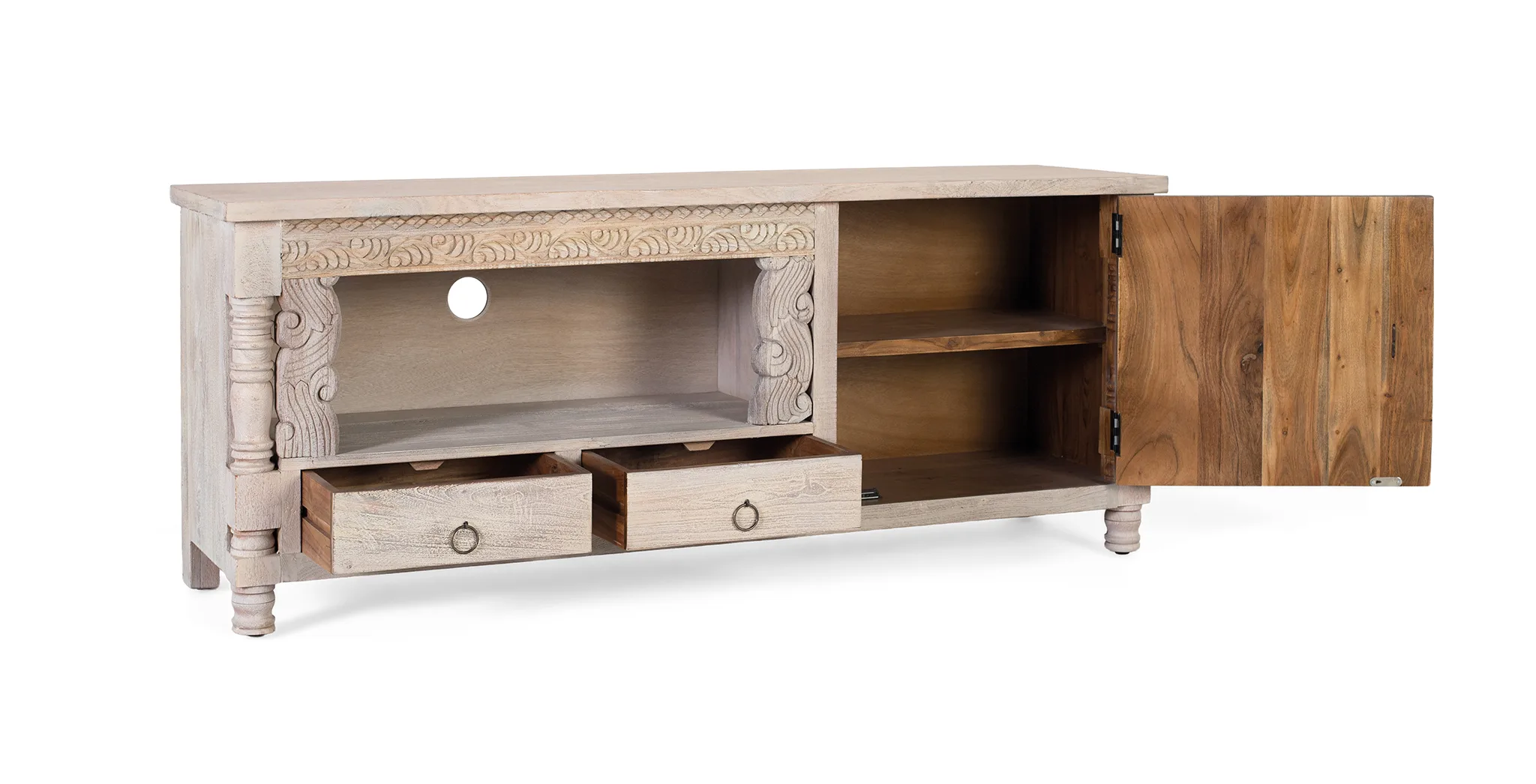 Mueble TV Madera Roble Modelo 2408 - Imagen 6
