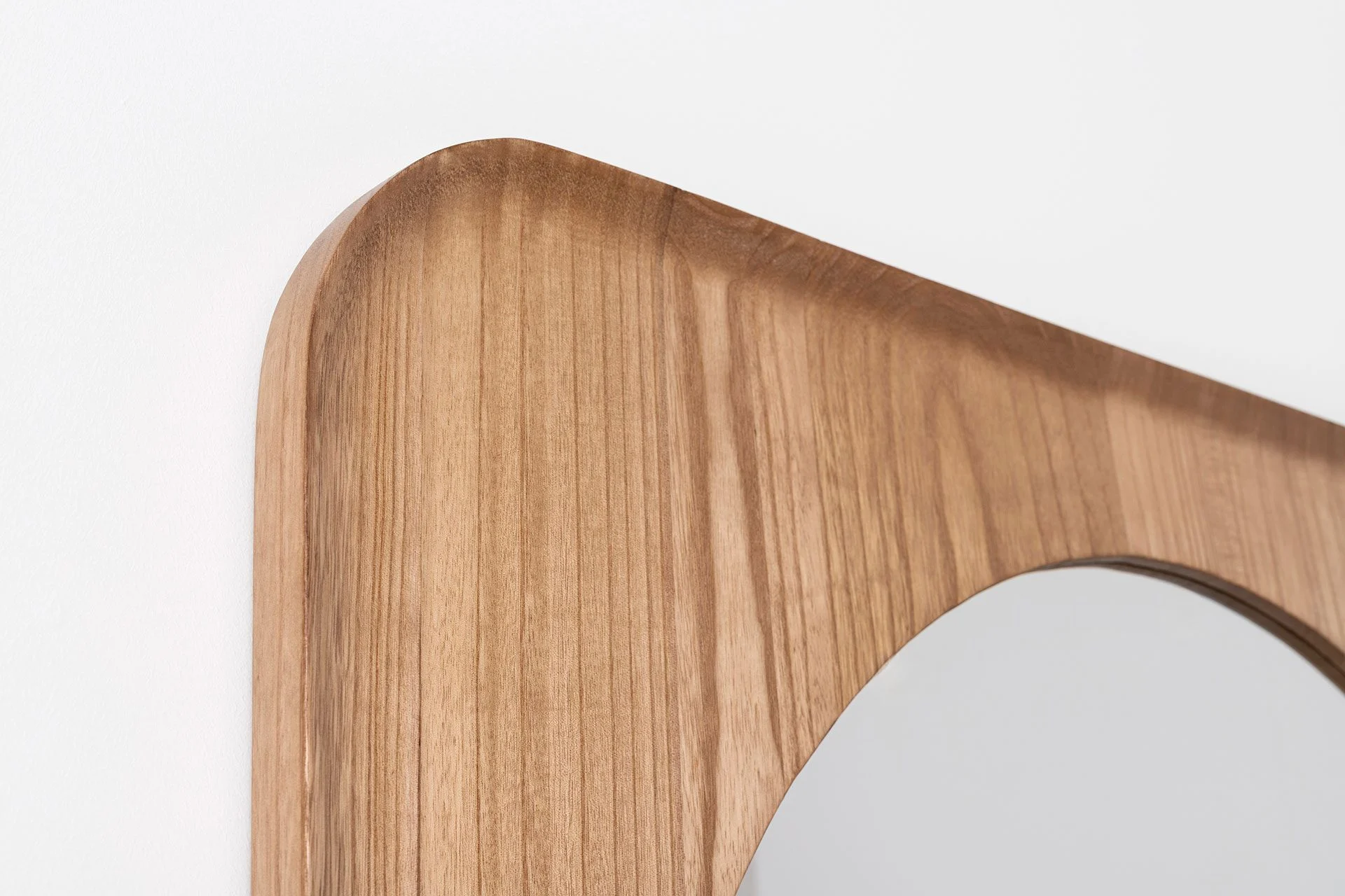 GDECO - Espejo Cuadrado Madera Roble 80×80 cm - Imagen 3