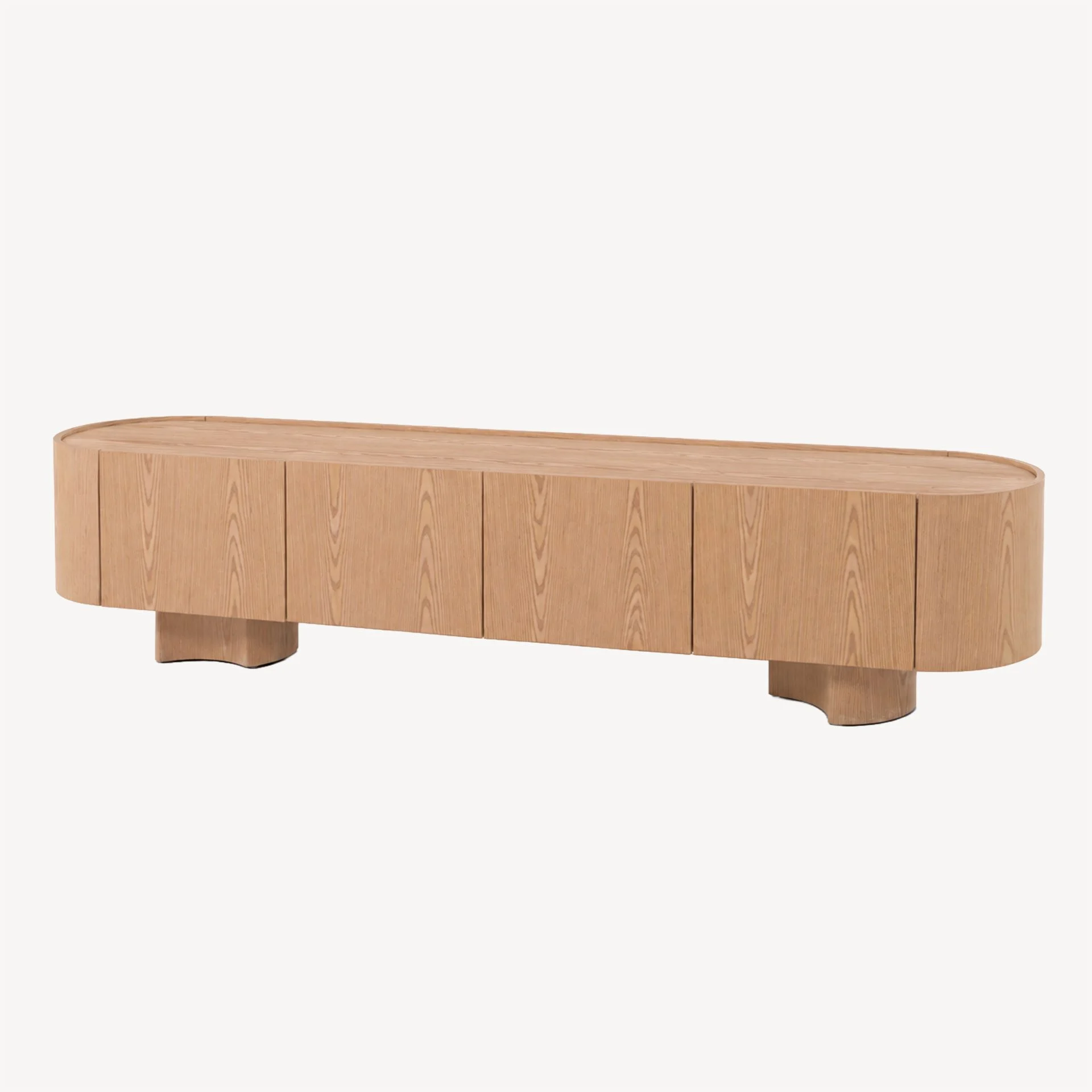 Alternative view of GDECO - Mueble TV Pompeya Chapa Roble. 221*45,5*50 cm