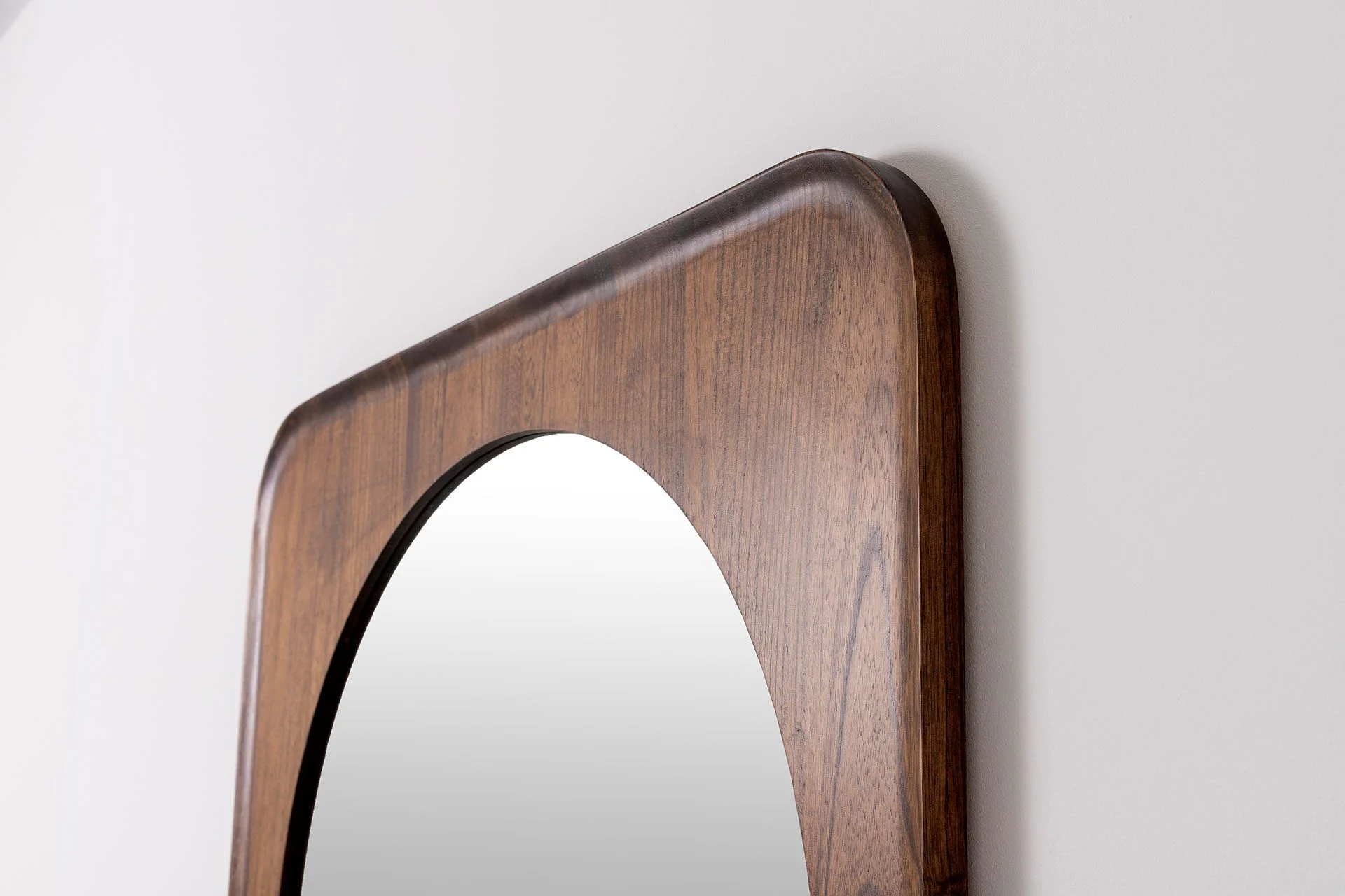 GDECO - Espejo Cuadrado Madera Nogal 80×80 cm - Imagen 5