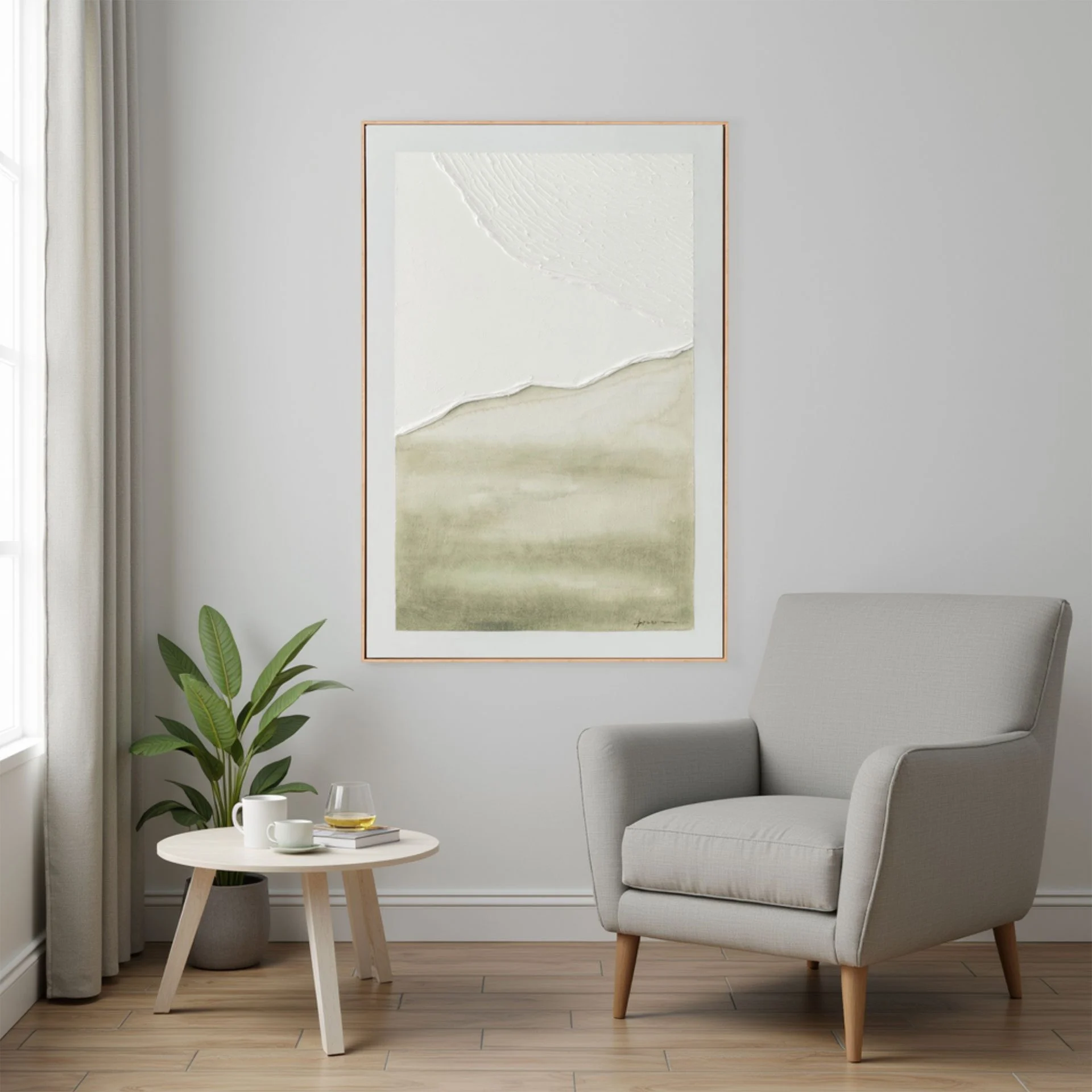 Alternative view of GDECO - Cuadro al Óleo. Marco de Madera 80*120 cm
