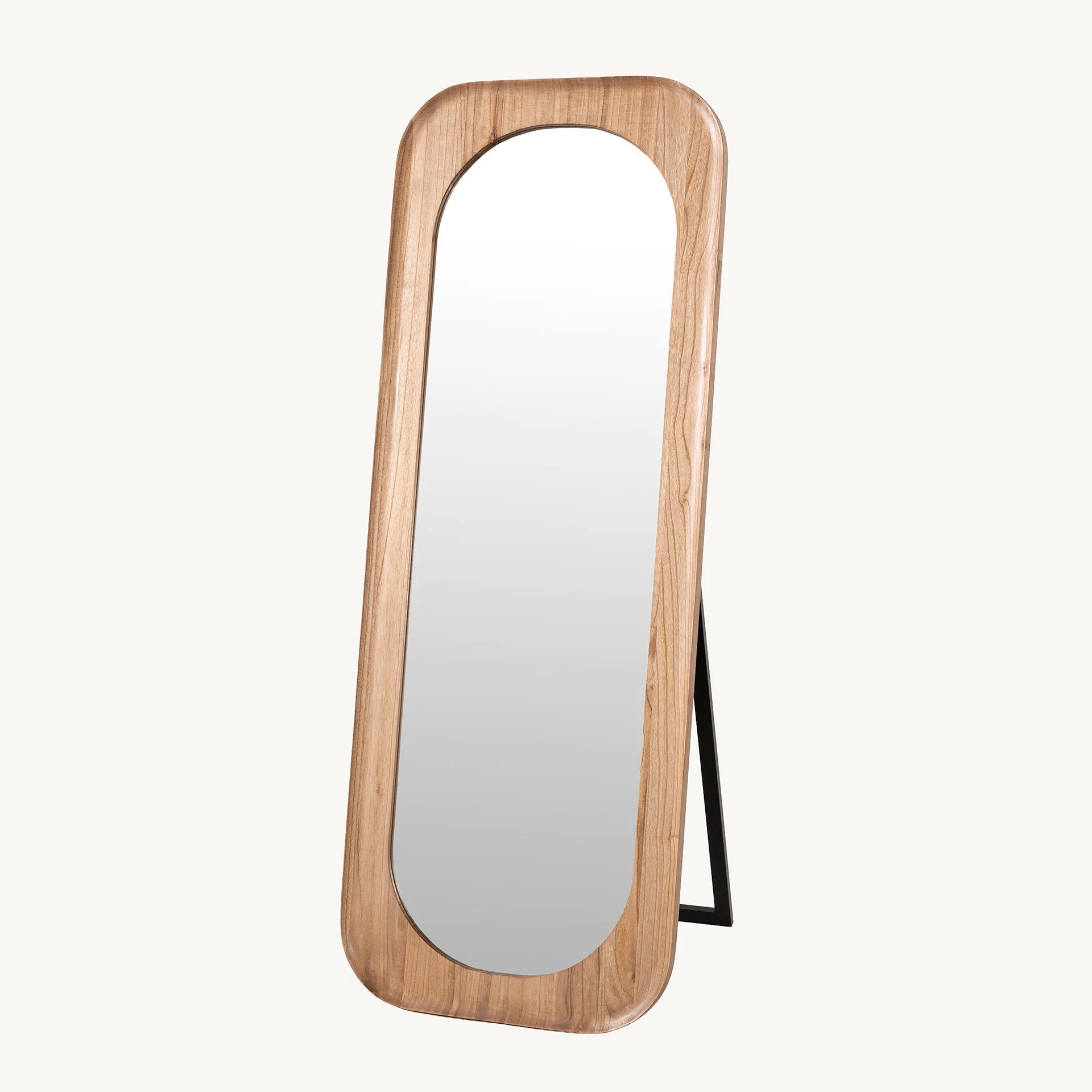GDECO - Espejo de Suelo Madera Roble 160×60 cm