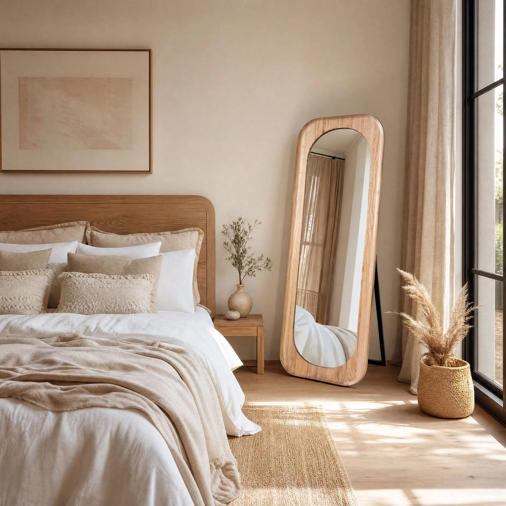Alternative view of GDECO -   Espejo de Suelo Madera Roble 160×60 cm