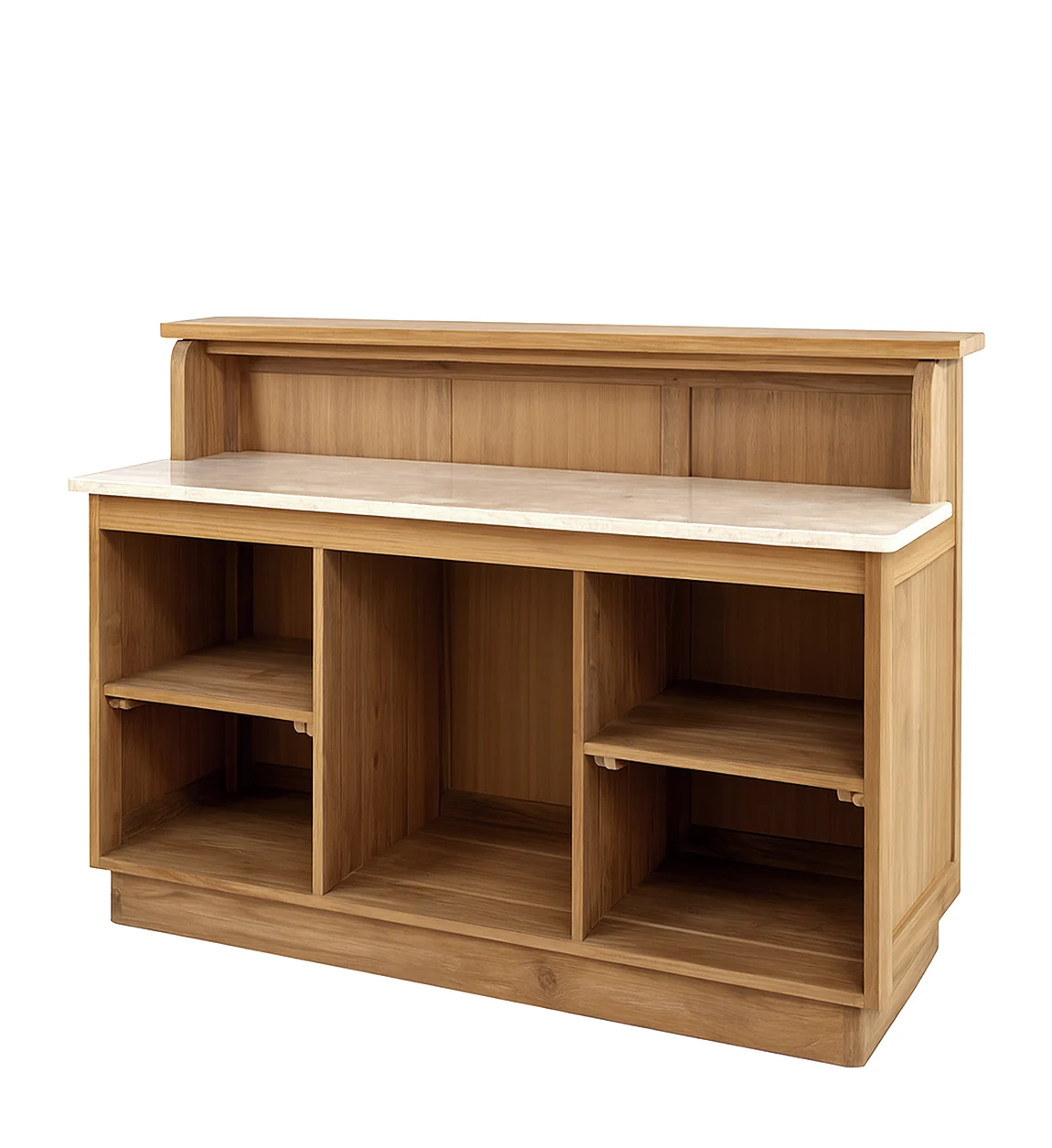 Mostrador Eyre Madera de Teka 156*63*108 cm - Imagen 4