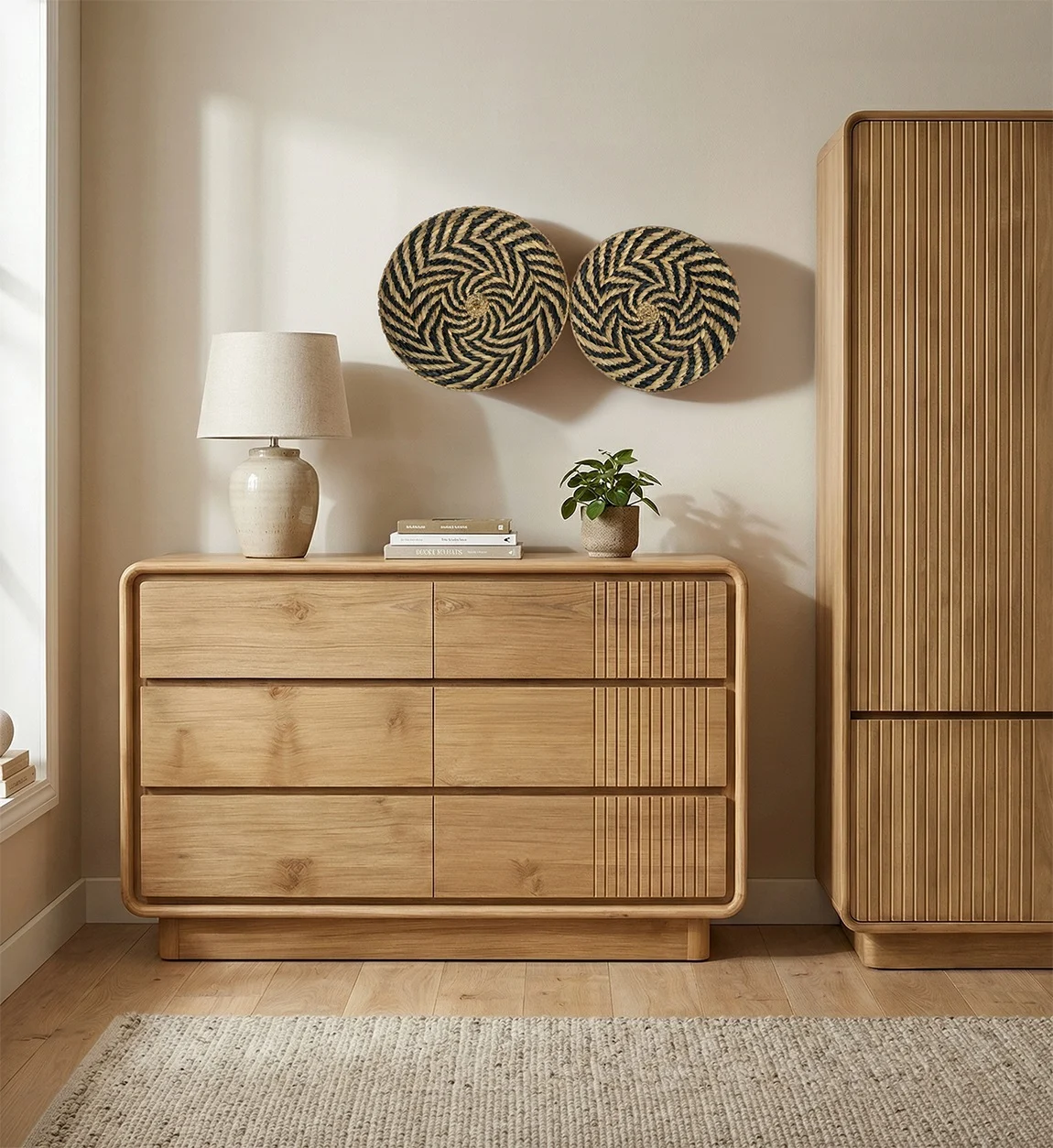 Cómoda Eyre Madera de Teka 125*50*85 cm
