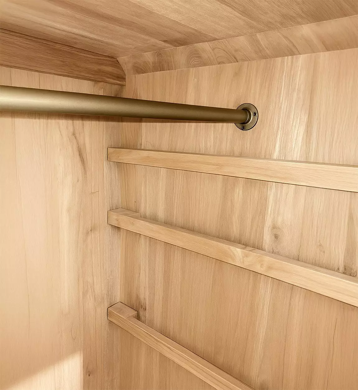 Alternative view of Armario Eyre Madera de Teka 90*53*190 cm