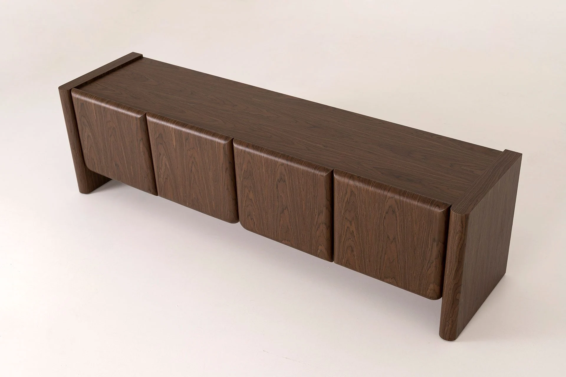 GDECO - Mueble TV Gio Chapa Nogal 180*45*50 cm - Imagen 3