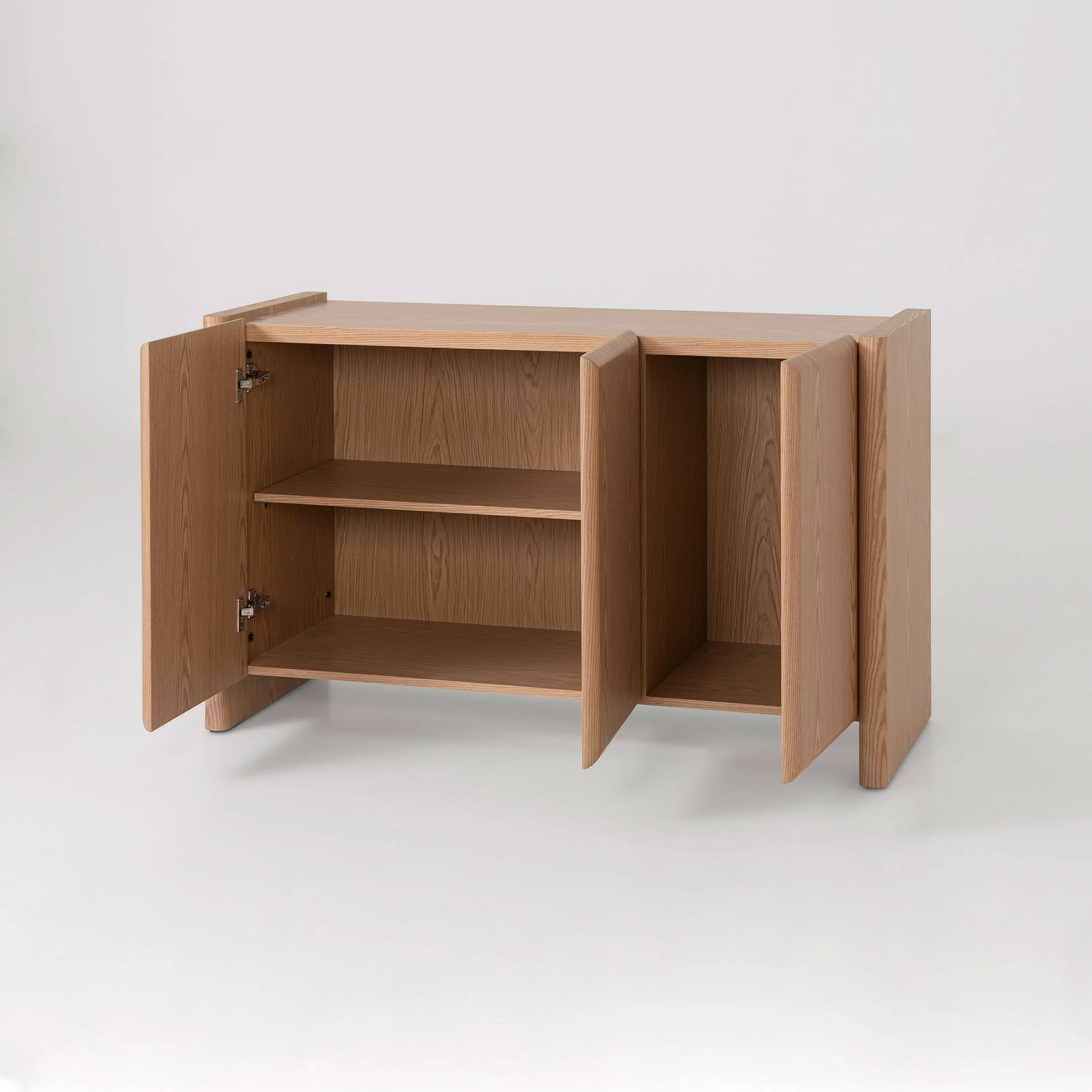 Alternative view of GDECO - Aparador Gio. 3 Puertas, Chapa Roble 120*45*75.5 cm