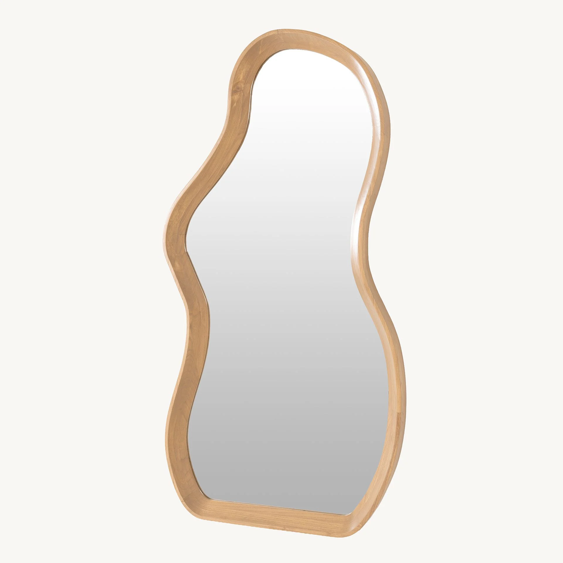 GDECO - Espejo Pared Irregular Madera Roble 180*90 cm - Imagen 2