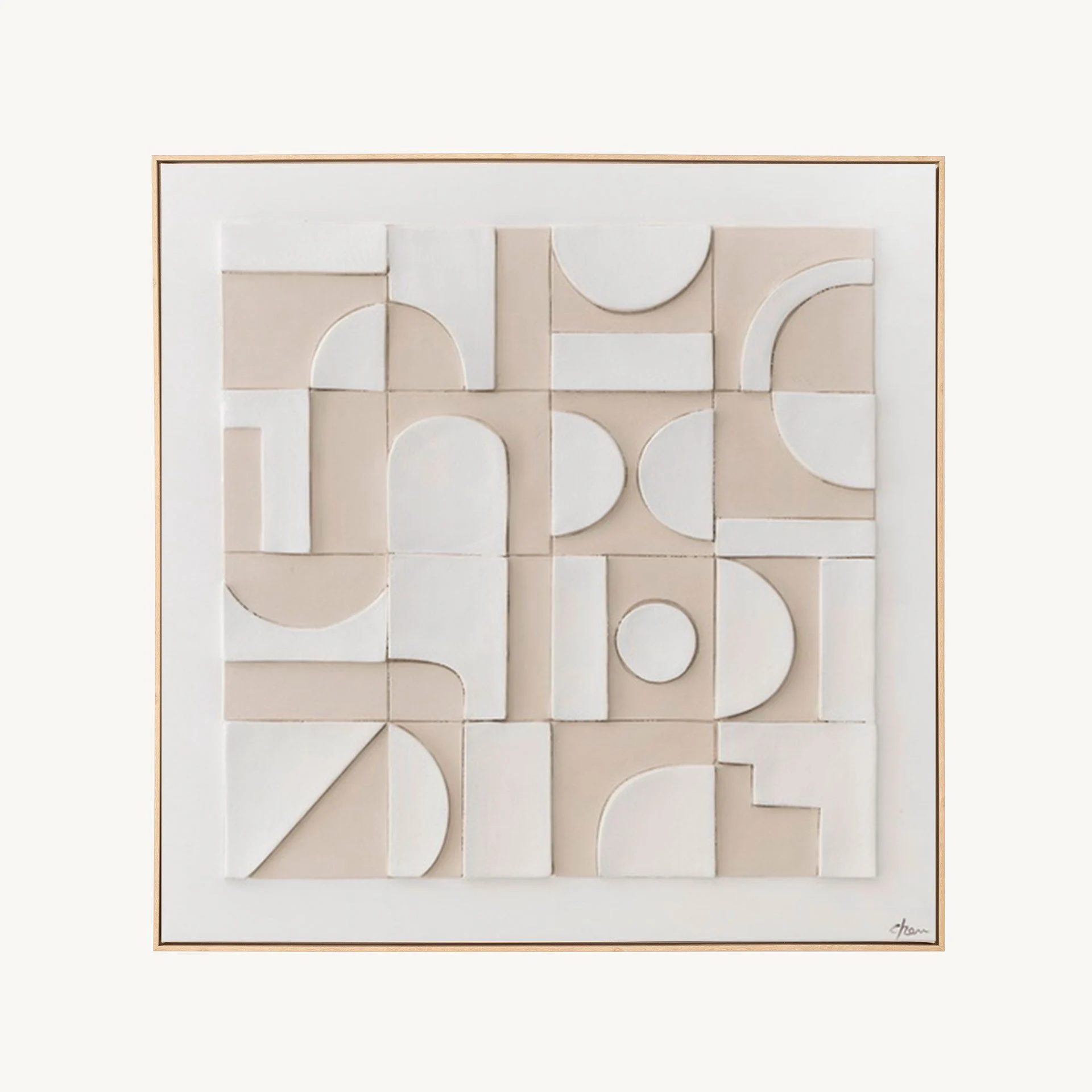 GDECO - Cuadros al Óleo. Marco de Madera 120*120*4.0 cm - Imagen 2