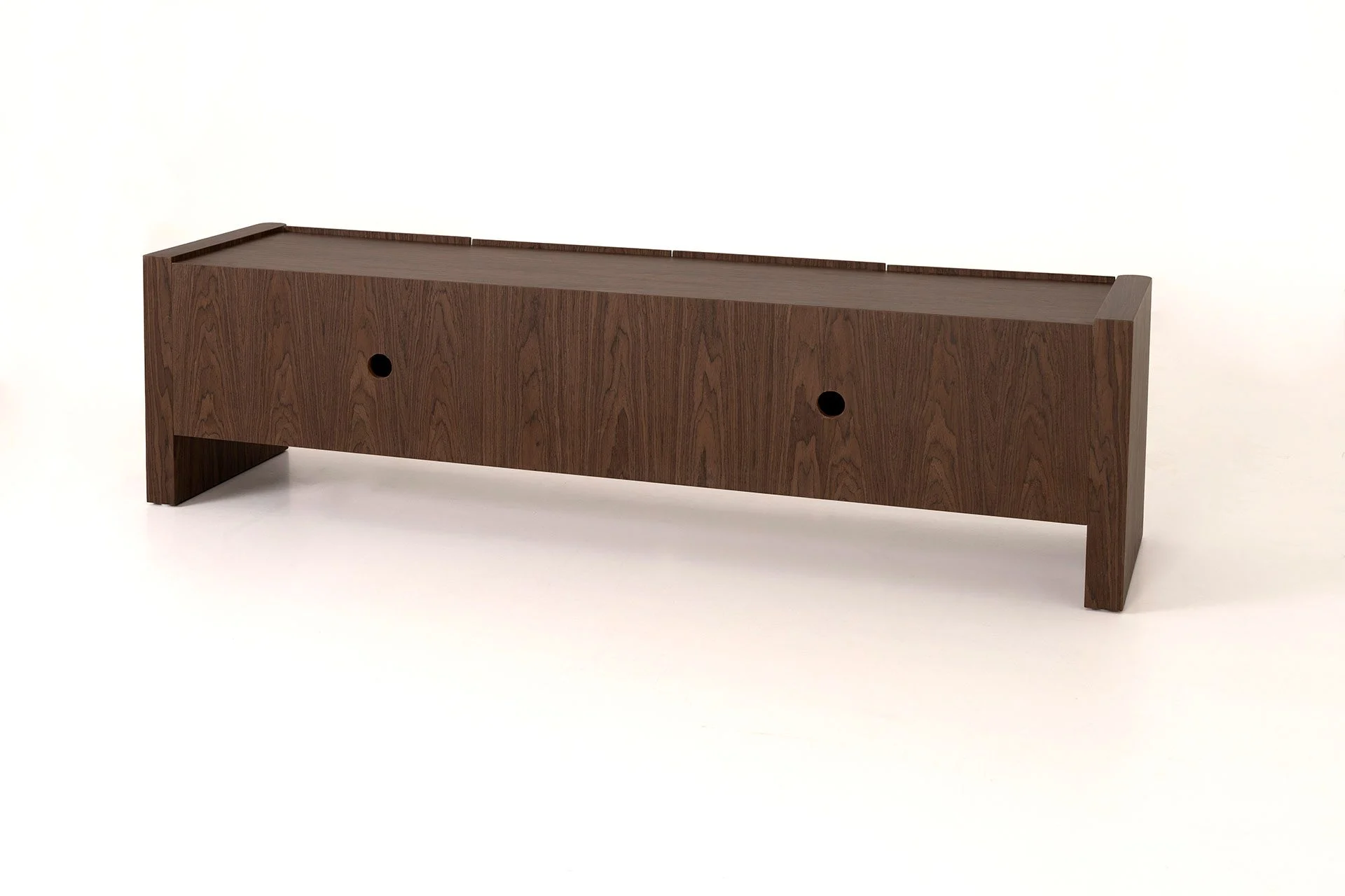 GDECO - Mueble TV Gio Chapa Nogal 180*45*50 cm - Imagen 8