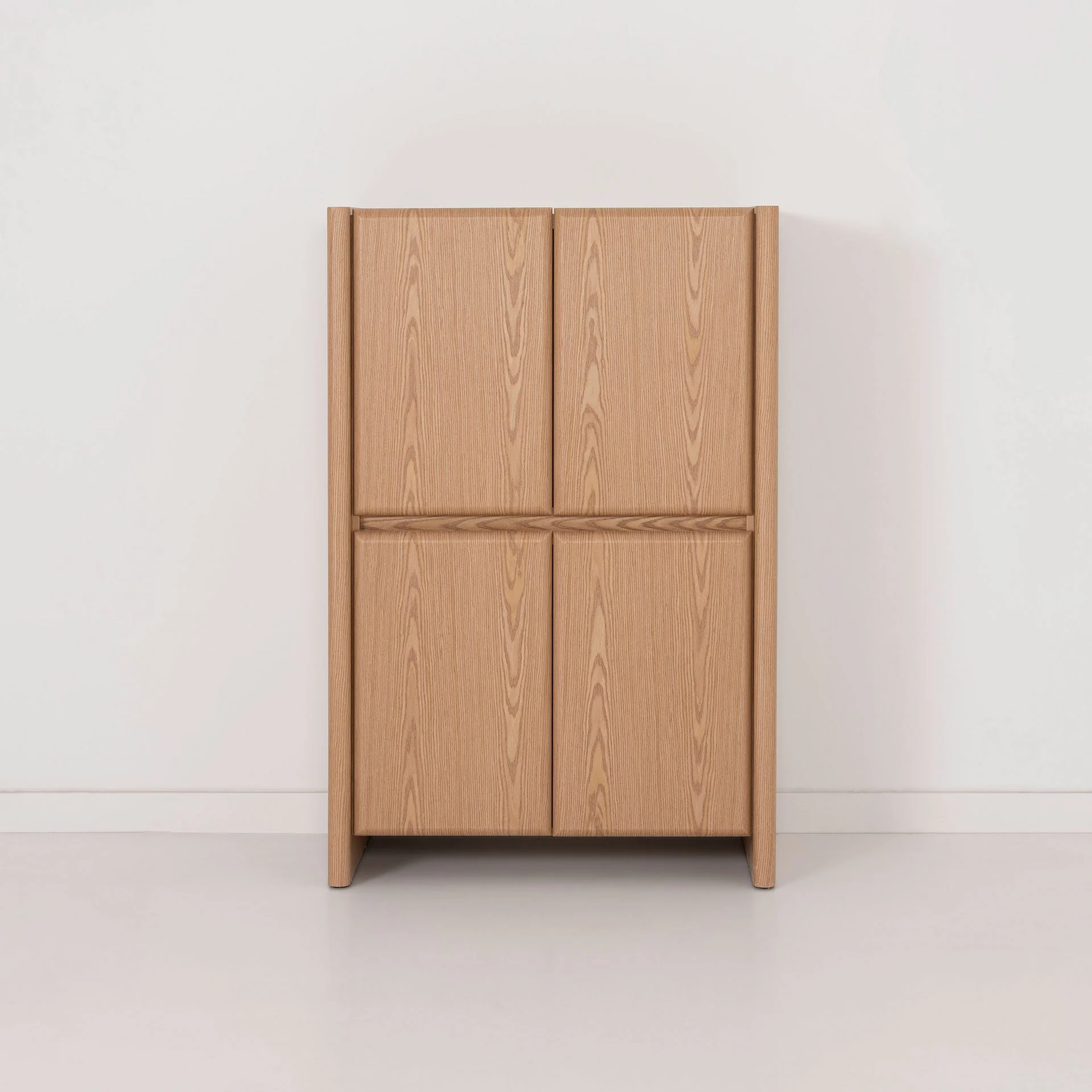 GDECO - Aparador Gio. Alto de 4 Puertas, Chapa Roble 90*45*140 cm - Imagen 6